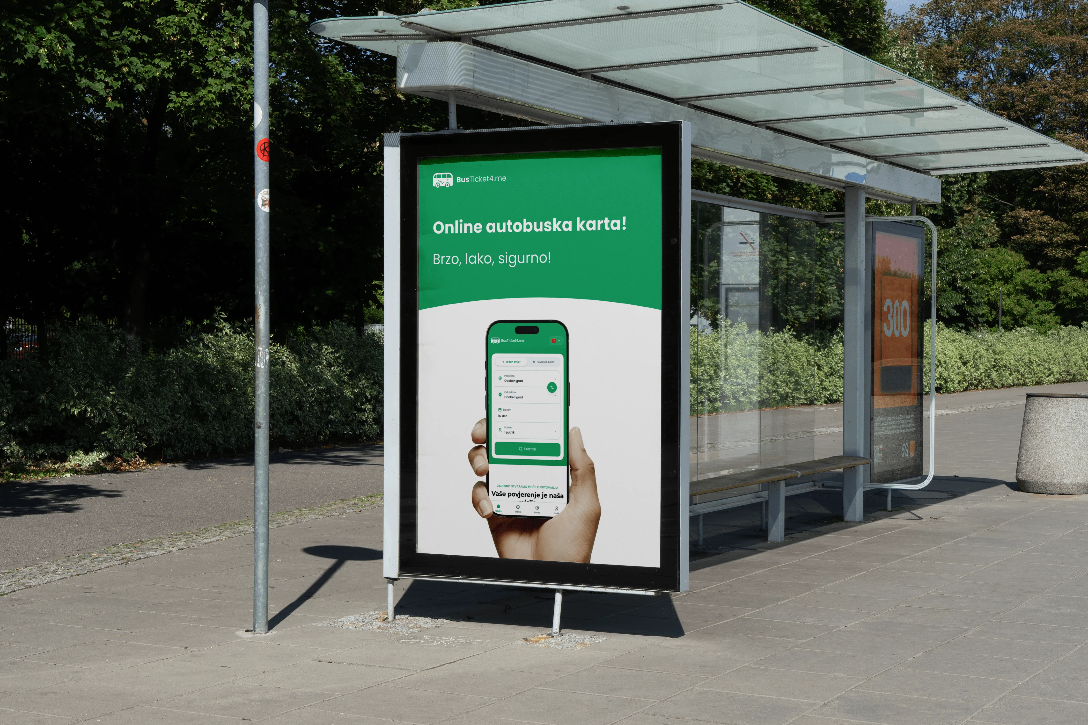 Modern bus station