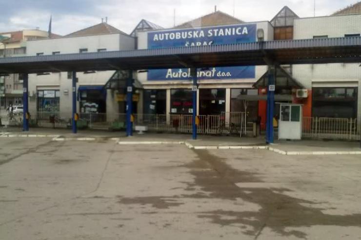 der Busbahnhof Šabac
