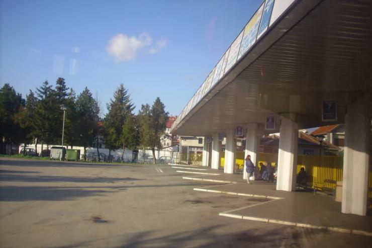 der Busbahnhof Stara Pazova