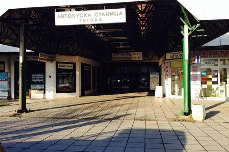 der Busbahnhof Tetovo