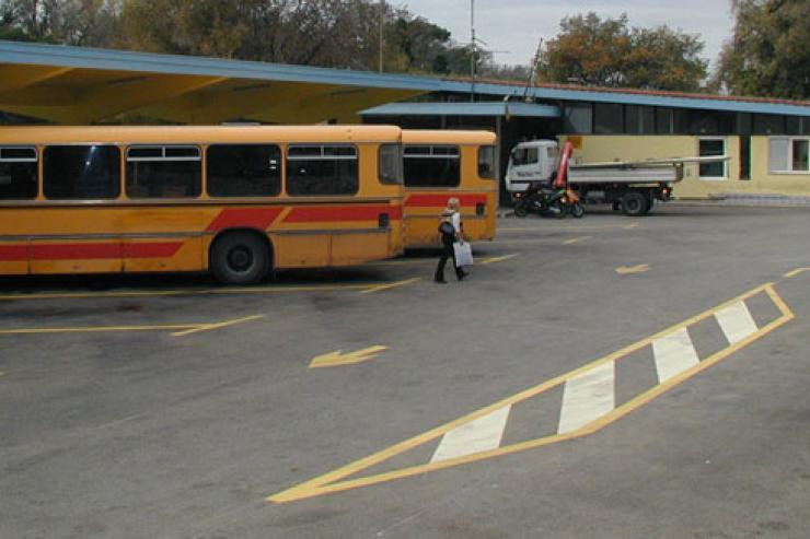 der Busbahnhof Trogir